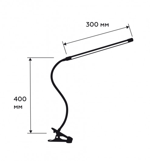 Светильник настольный на прищепке LED LED-TLP-5W, 6500К, 5Вт, бел. EUROLAMP - фото 3
