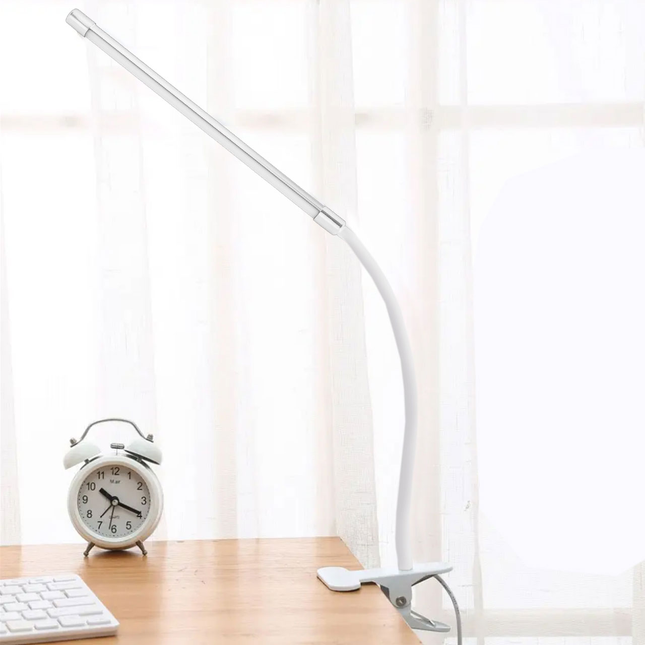 Светильник настольный на прищепке LED LED-TLP-5W, 6500К, 5Вт, бел. EUROLAMP - фото 4