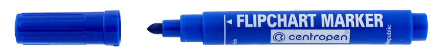 Маркер для фліпчарта (для писання на папері) круглий наконечник, 2,5мм., син. Centropen - фото 3