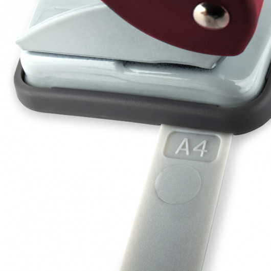 Дырокол на 2 отверстия, до 10 листов Welle-2, пластиковый, красн. Axent - фото 6