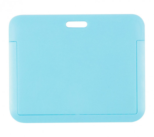 Бейдж-слайдер горизонтальний 85*54мм., ABS пластик, блакит. Axent - фото 5