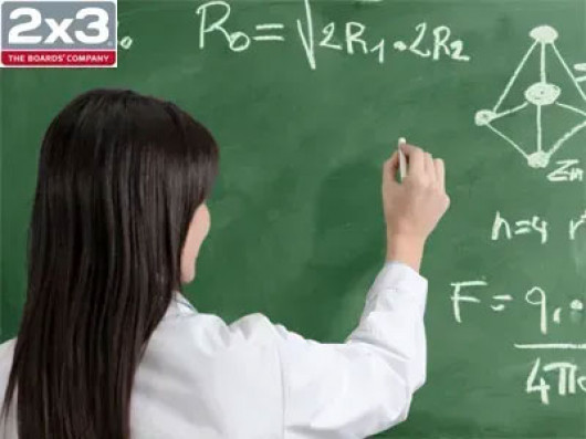 Школьная доска магнитно-меловая X-line 60*90см. TKX96, алюмин. рамка, лакиров. повер., зелен. 2x3 - фото 3