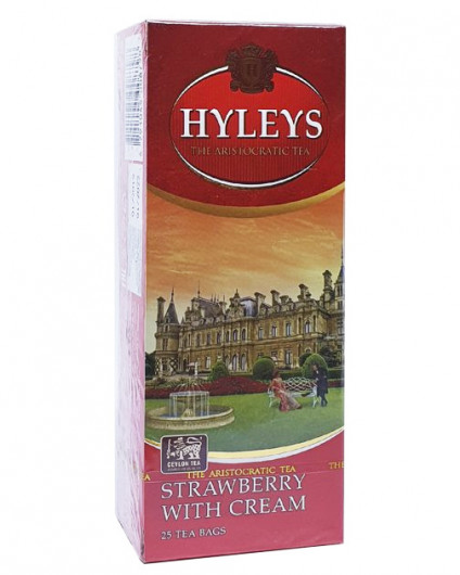 Чай чорний ароматизований Полуниця з вершками, 25пак. по 1,5г. Hyleys - фото 3