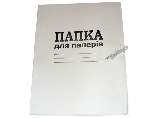 Папка картонная на завязках 0,4мм., цельнокройная Украина - фото 2