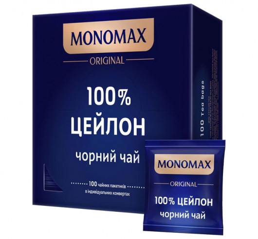 Чай черный классический 100% Цейлон, 100пак. по 2г. Мономах - фото 3