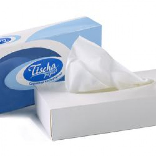 Салфетки косметические 2-х сл., 100шт./уп. Basic Tischa Papier - фото 4
