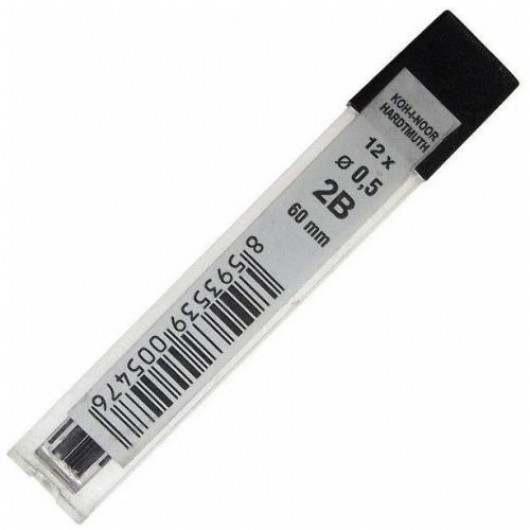 Грифелі для автом. олівця 0,5мм., 2B Bohemia Works Koh-i-noor - фото 4