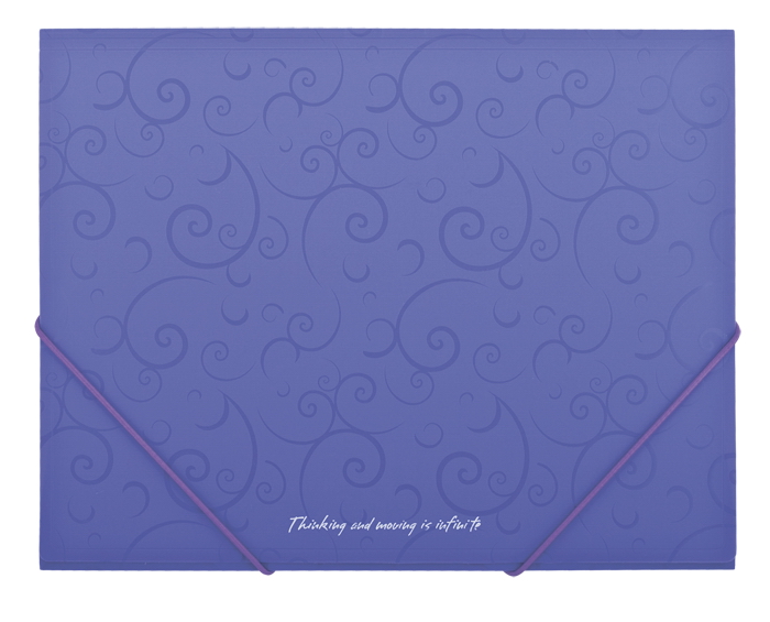 Папка на резинках Barocco А5 пластик, фиолет. BuroMax - фото 3