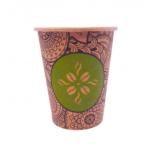 Стакани одноразові паперові 250мл., 50шт/уп., крафт з малюнком Україна — фото 1