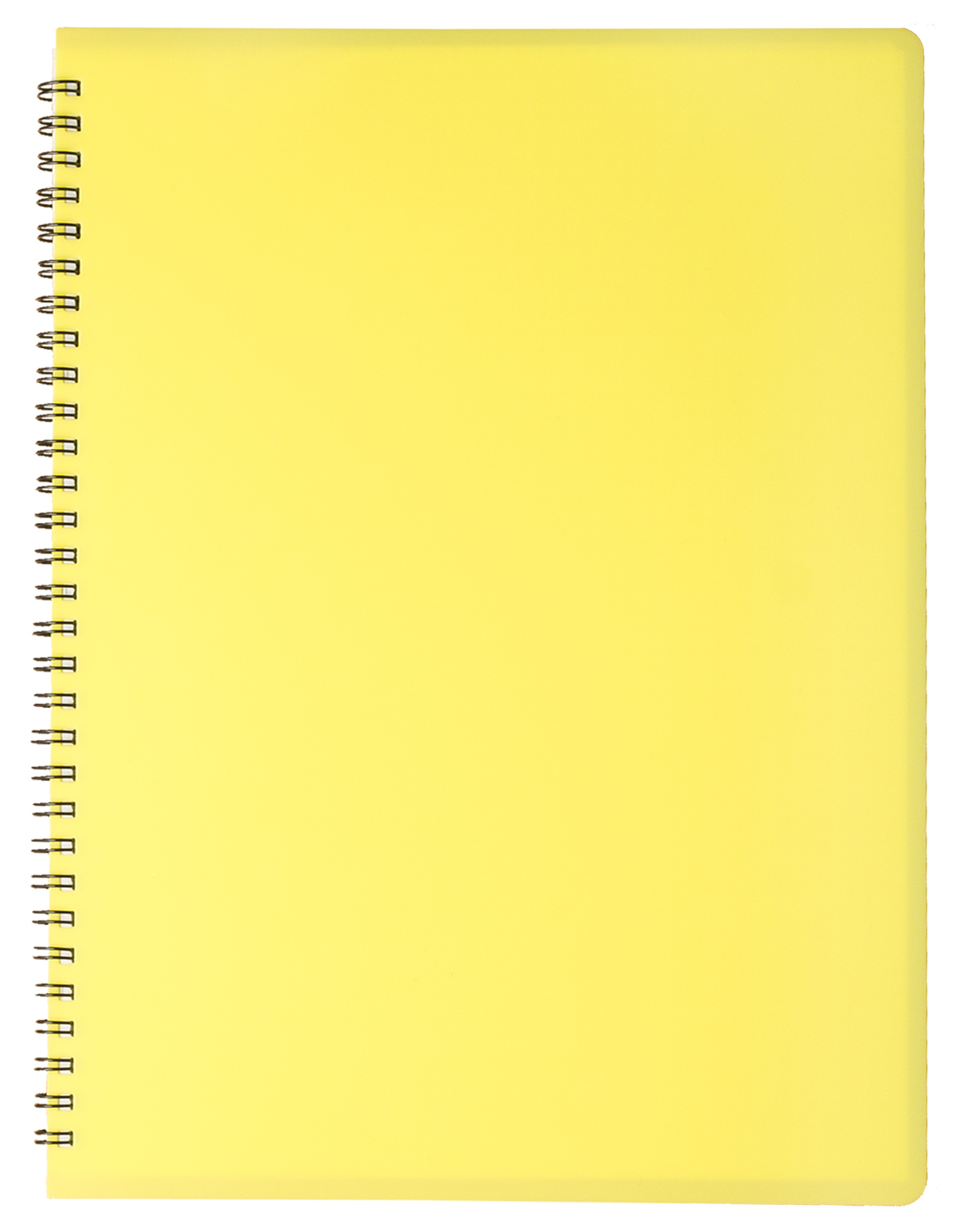 Зошит на спіралі А4, 80арк., клітинка, GLOSS, пластикова обкладинка, жовт. BuroMax - фото 3