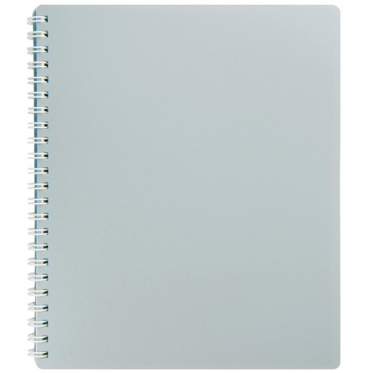 Зошит на спіралі В5, 80арк., клітинка, CLASSIC, пластикова обкладинка, сірий BuroMax - фото 2