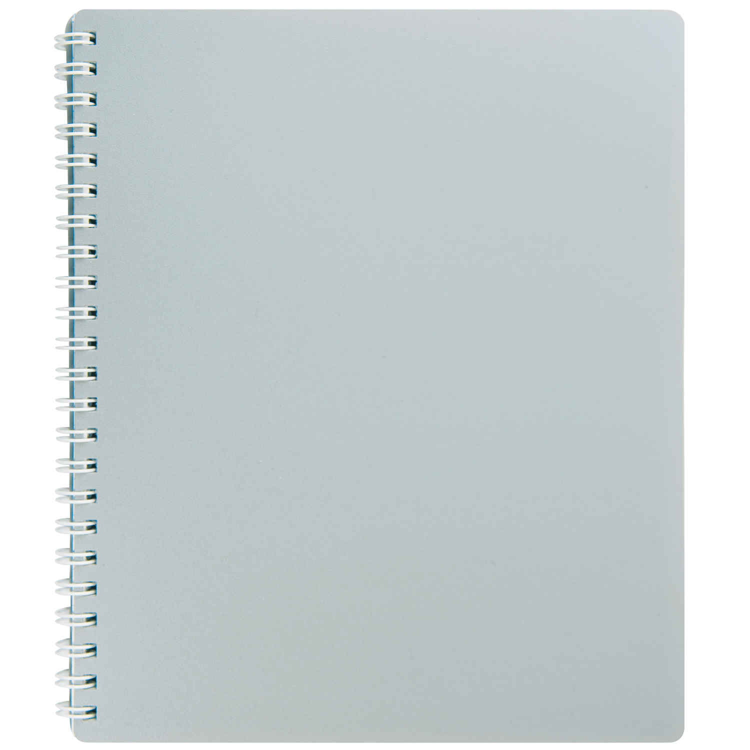 Зошит на спіралі В5, 80арк., клітинка, CLASSIC, пластикова обкладинка, сірий BuroMax - фото 2