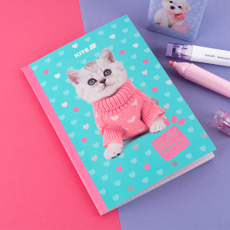 Блокнот м'яка обкладинка, А5, 40 арк., клітинка, Studio Pets (SP24-091) Kite - фото 6