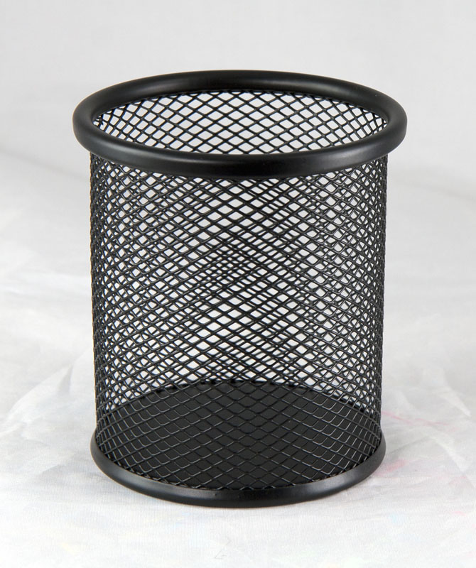 Подставка для ручек металлическая перфорированная, черн. BuroMax - фото 3