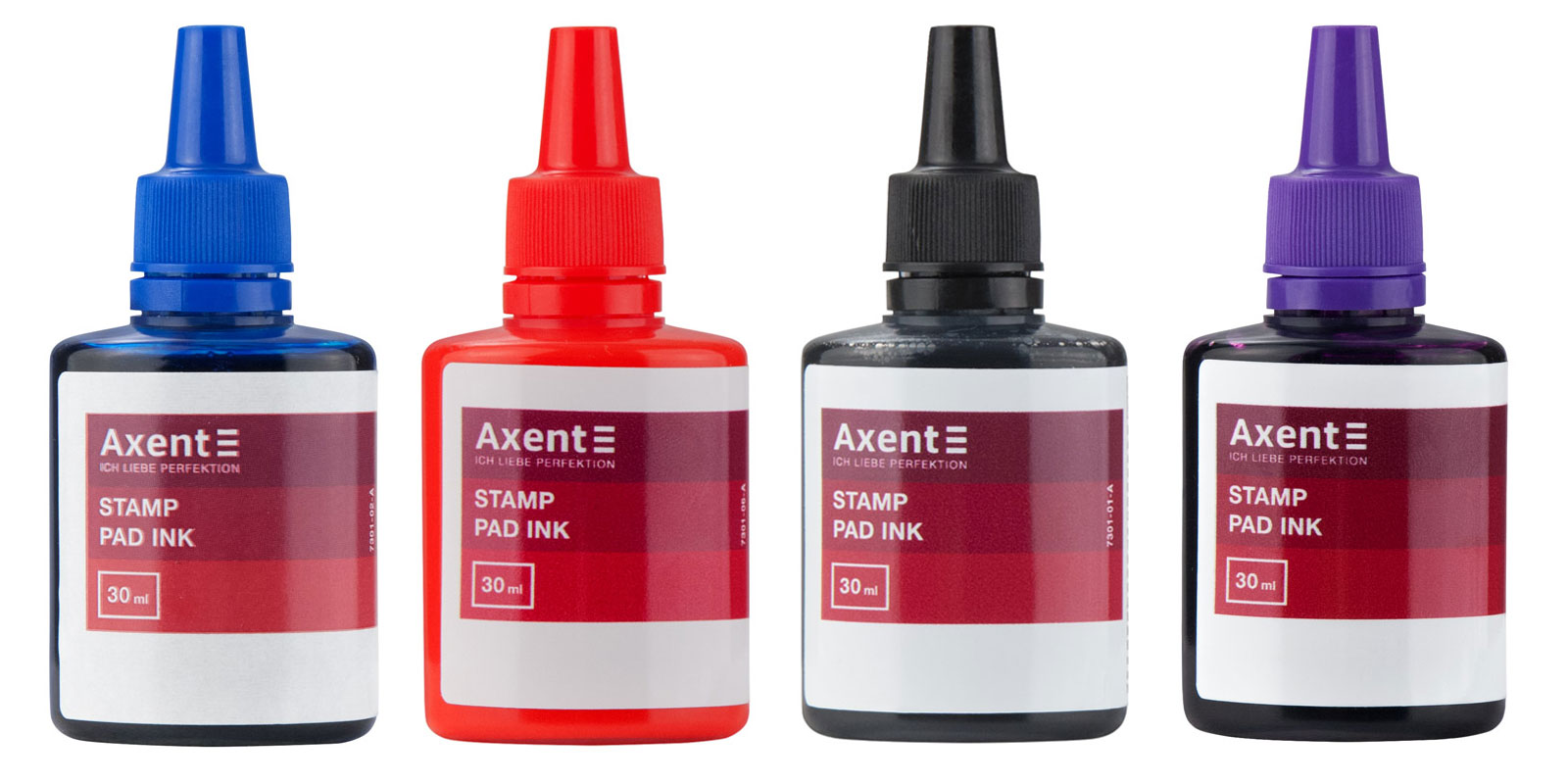 Краска штемпельная 30мл., красн. Axent - фото 3