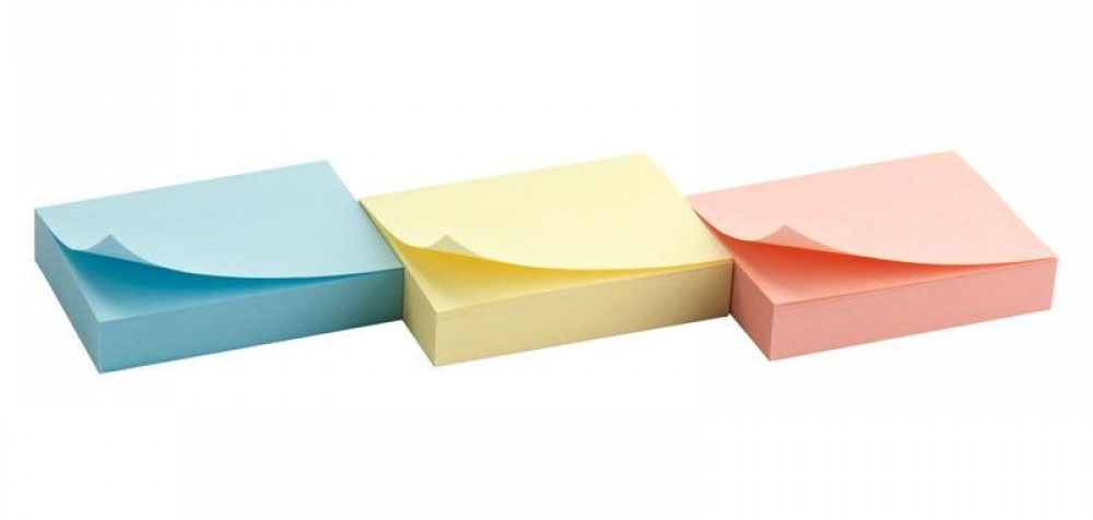 Блок паперу з клейким шаром 40*50мм.*100л., 3шт/уп., пастель mix Axent - фото 4