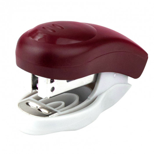 Степлер-мини 24/6 10л., глубина 26мм., Welle-2,  пластик., красн. Axent - фото 5