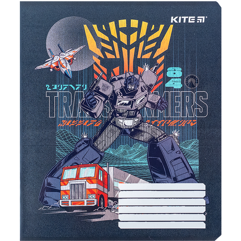 Зошит 18 арк., кл., гібр. лак + УФ лак, Transformers (TF24-236) Kite - фото 18