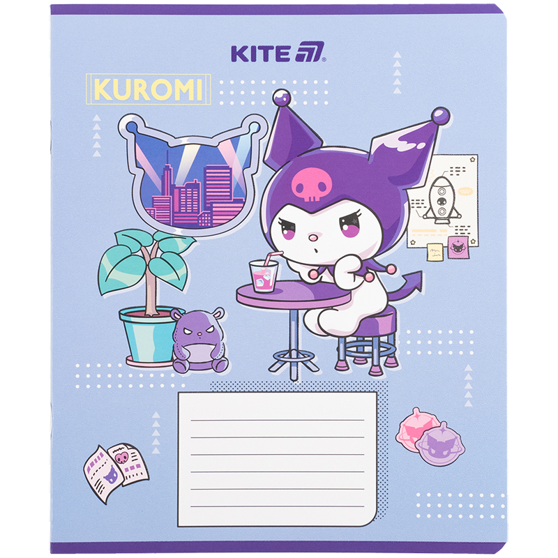 Зошит 18 арк., кл., гібр. лак + УФ лак, Hello Kitty-1 (HK25-236-1) Kite - фото 14