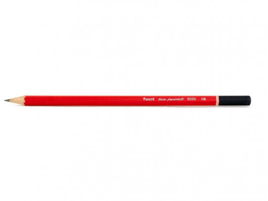 Карандаш простой графитный без резинки HB 9000-A, шестигранный Axent - фото 2