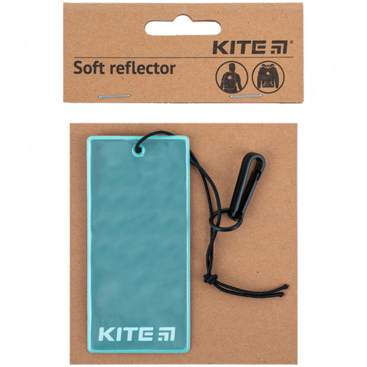 Подвеска мягкая светоотражающая, прямоугольная, мятная Kite - фото 4