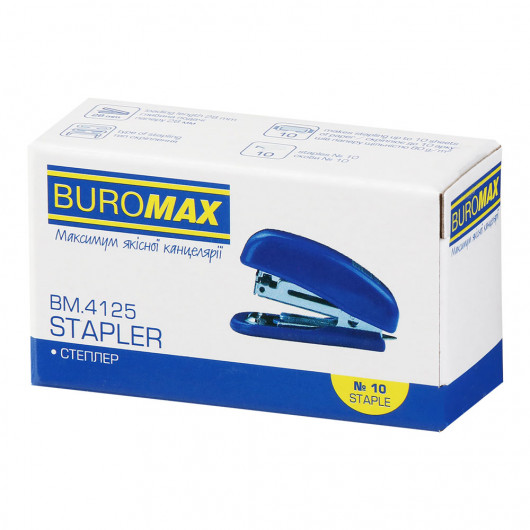 Степлер №10 8л., ассорт. BuroMax - фото 8