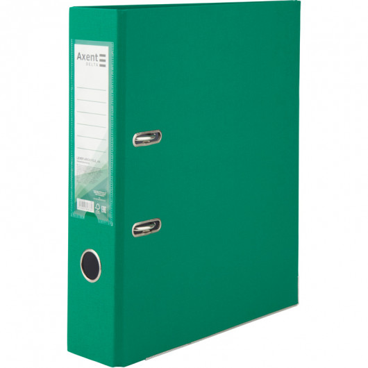 Реєстратор 7,5см. А4 (PP), зелен. Axent Delta - фото 3