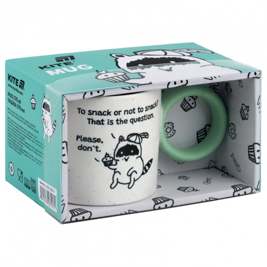 Чашка 370 мл Cupcake racoon (K25-220-3) Kite - фото 6