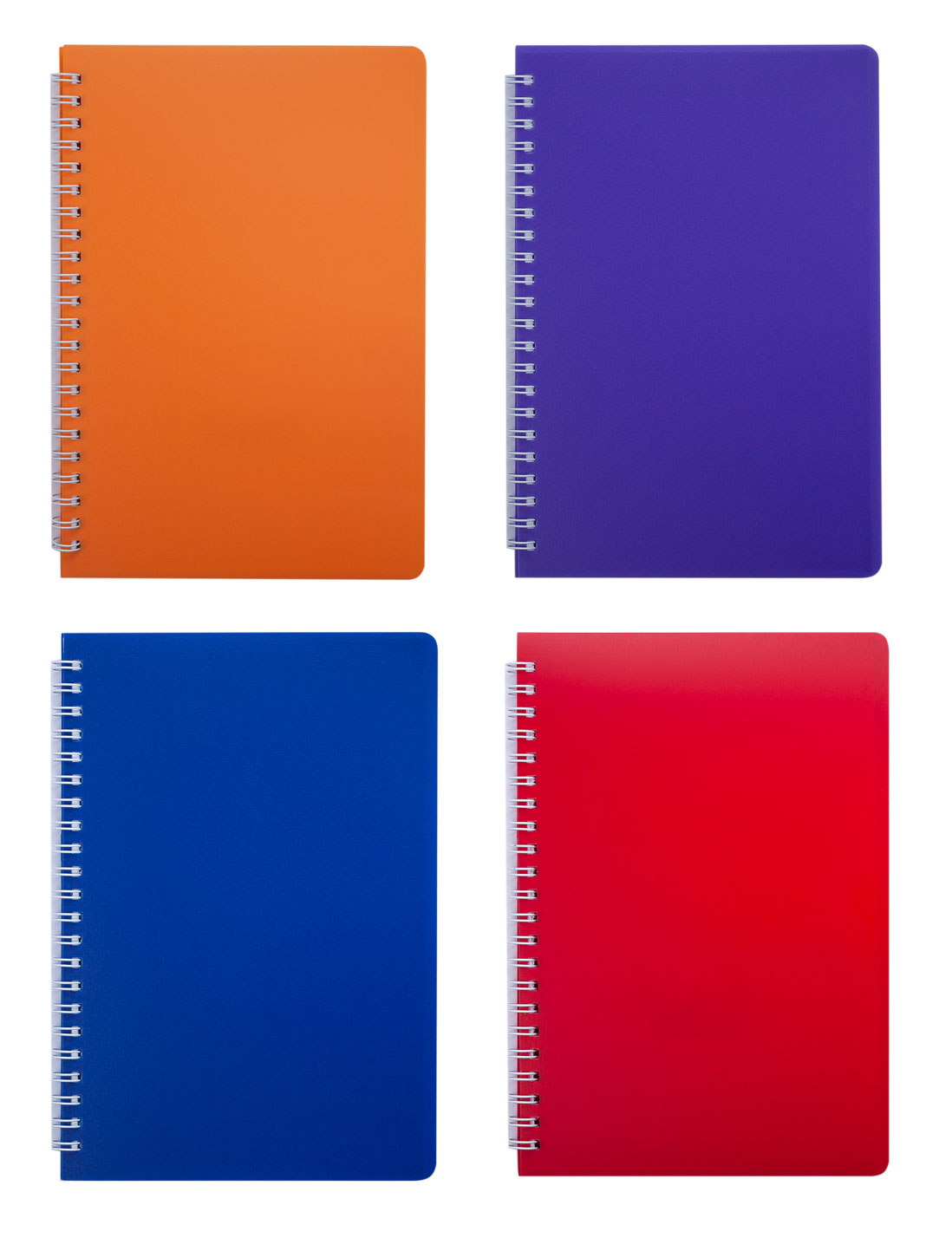 Тетрадь на спирали В5, 60л., клетка, BRIGHT, пластик. обложка, оранж. BuroMax - фото 3