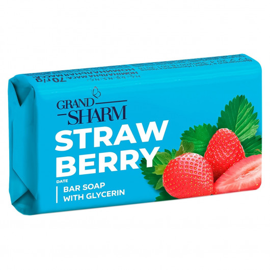 Мыло, 70г., Grand Шарм, Клубничное свидание, в индивидуальной упаковке Шарм - фото 2