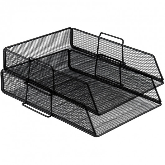 Лоток горизонтальний металевий, чорн. Axent - фото 3