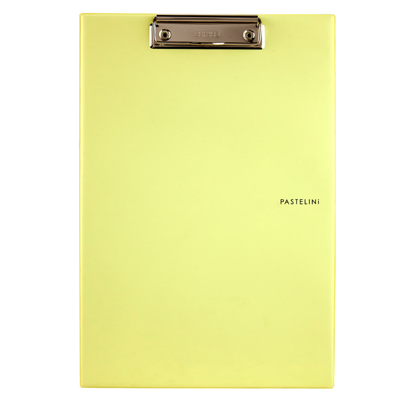 Планшет з верхнім прижимом А4, Pastelini, жовт. Axent - фото 2