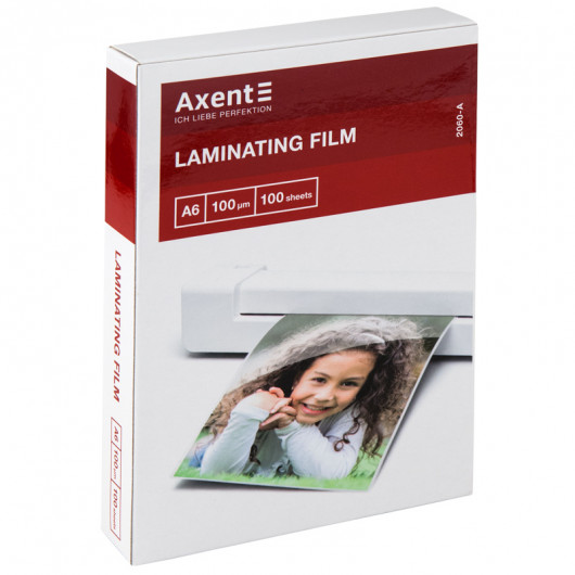 Пленка для ламинирования 100 мкм, A6 (111x154 мм), 100шт. Axent - фото 2