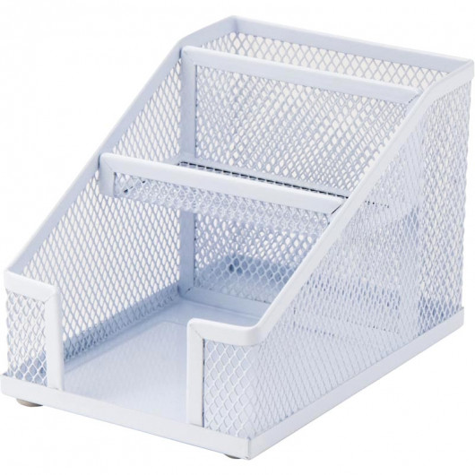 Підставка-органайзер 100x143x100мм., на 3 відділення, металева, біл. Axent - фото 2