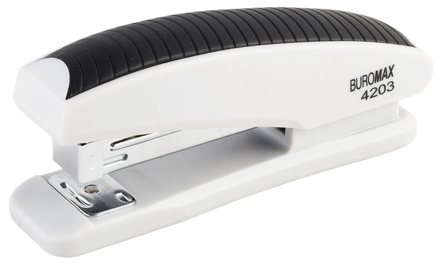 Степлер 24/6, 20арк., гумове покриття, асорті BuroMax - фото 4