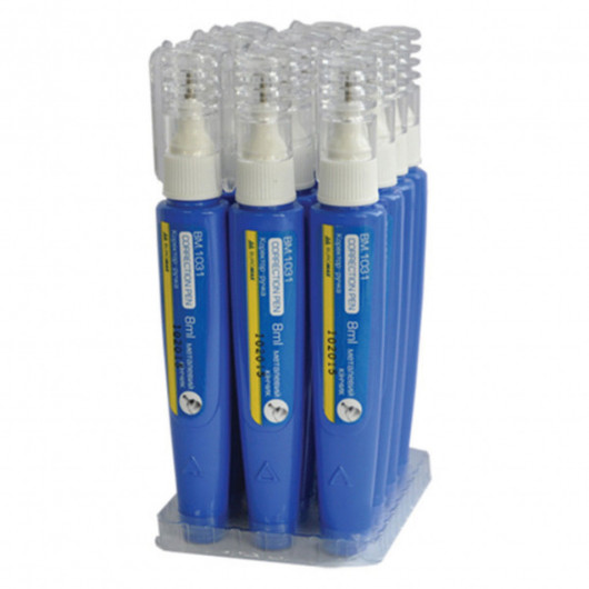 Корректор-ручка 8мл., металлический наконечник BuroMax - фото 4