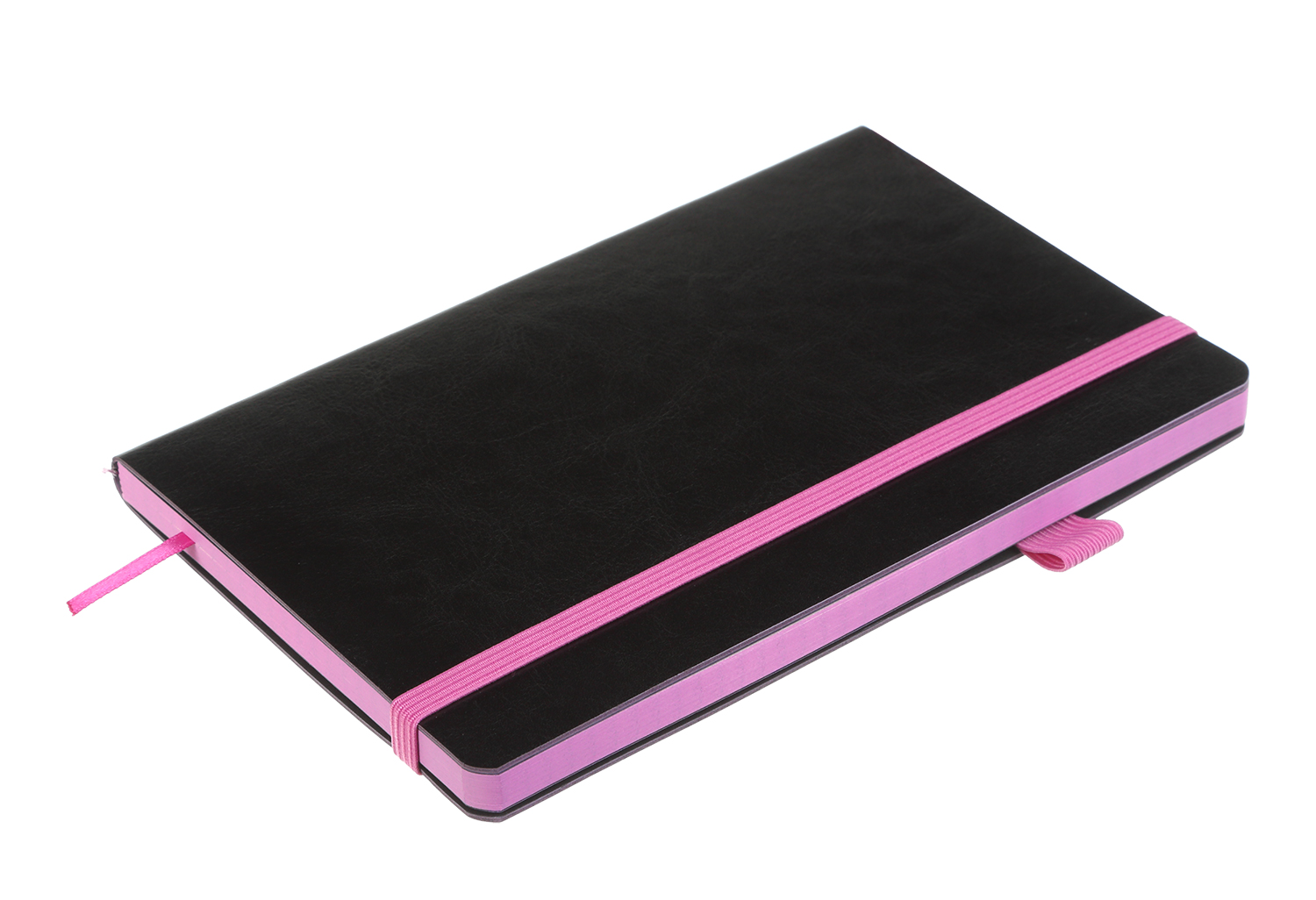 Книга записная CONCEPT, А5 (125*195мм.), 96л., кл., черно-розов. BuroMax - фото 6