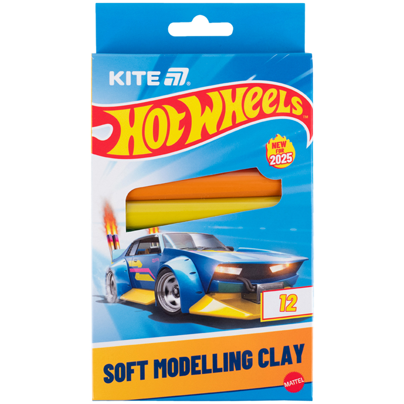 Пластилин восковой, 12 цветов, 200 г Hot Wheels-1 Kite - фото 3
