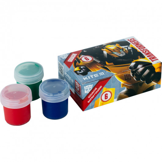 Гуаш, 6 кол., 20 мл Transformers (TF23-062) Kite - фото 4