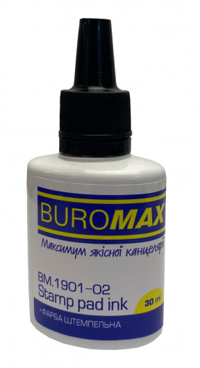 Краска штемпельная 30мл., черн. BuroMax - фото 3