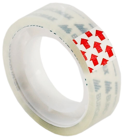 Скотч 12мм.,*10м.,  в индивидуальной упаковке, прозр. BuroMax - фото 4