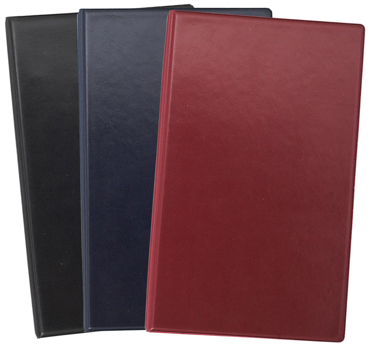 Визитница на 200 визиток, на кольцах, с разделителями, винил., черн. BuroMax - фото 5