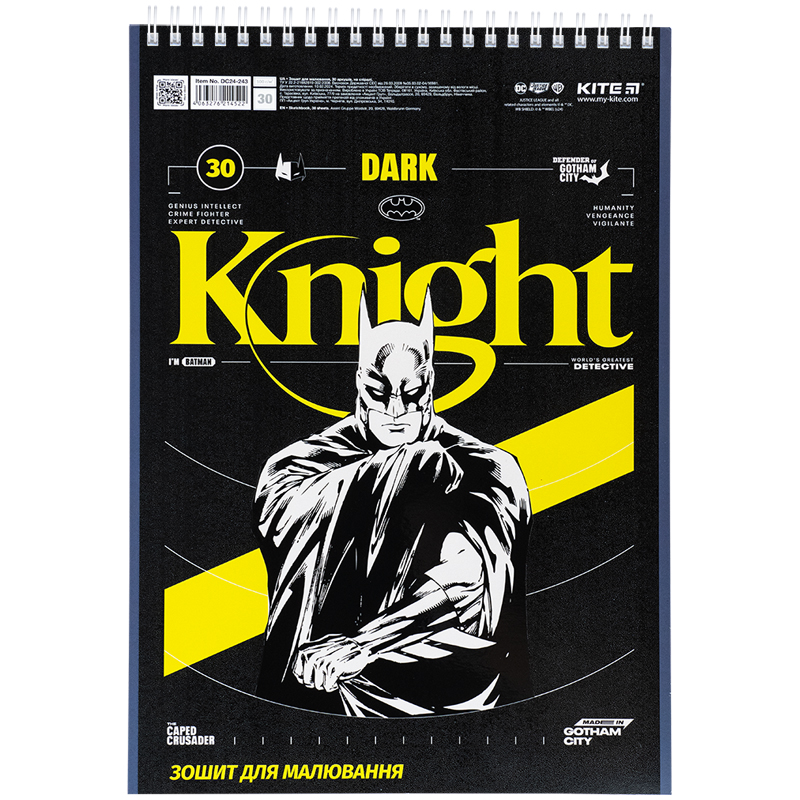 Тетрадь для рисования, 30 лист., спир., гибр. лак + УФ лак, «DC Comics» Kite - фото 7
