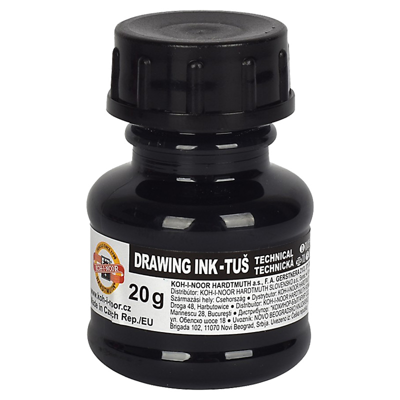Тушь для черчения, 20г., черн. Koh-i-noor - фото 2