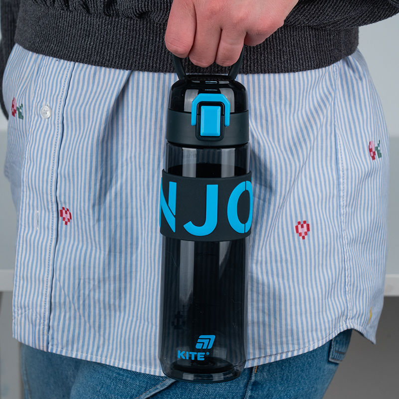 Пляшечка для води, 680 мл, чорно-блакитна (K25-1233-2) Kite - фото 8