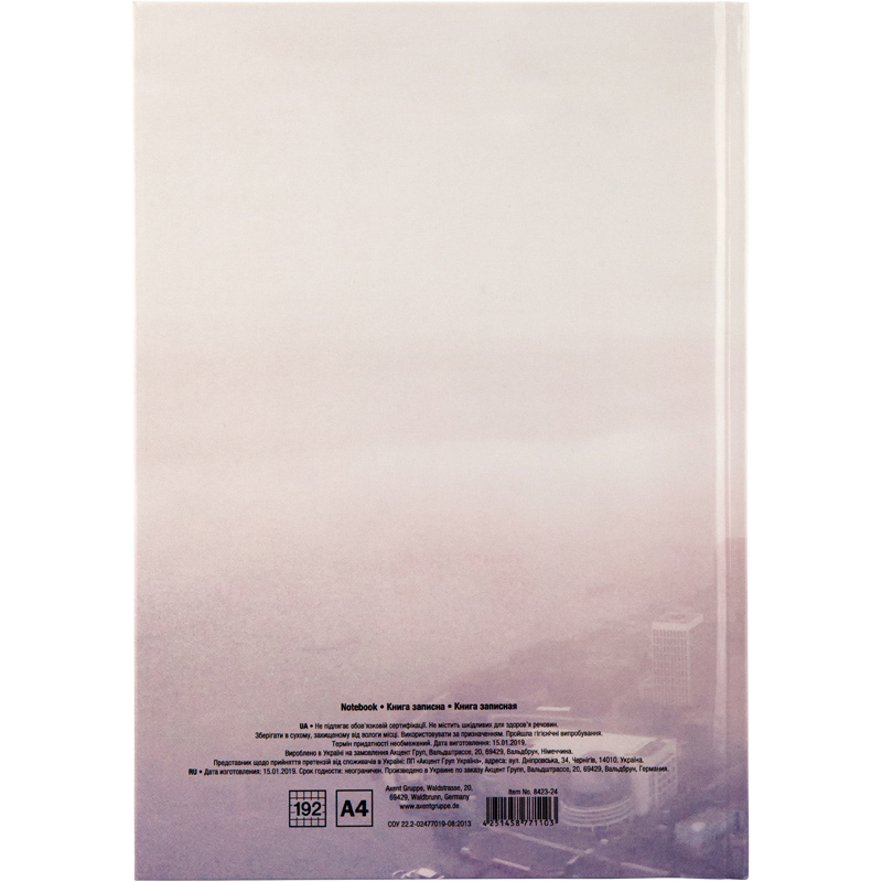 Книга обліку тверда обкладинка, 192арк., клітинка Axent - фото 5
