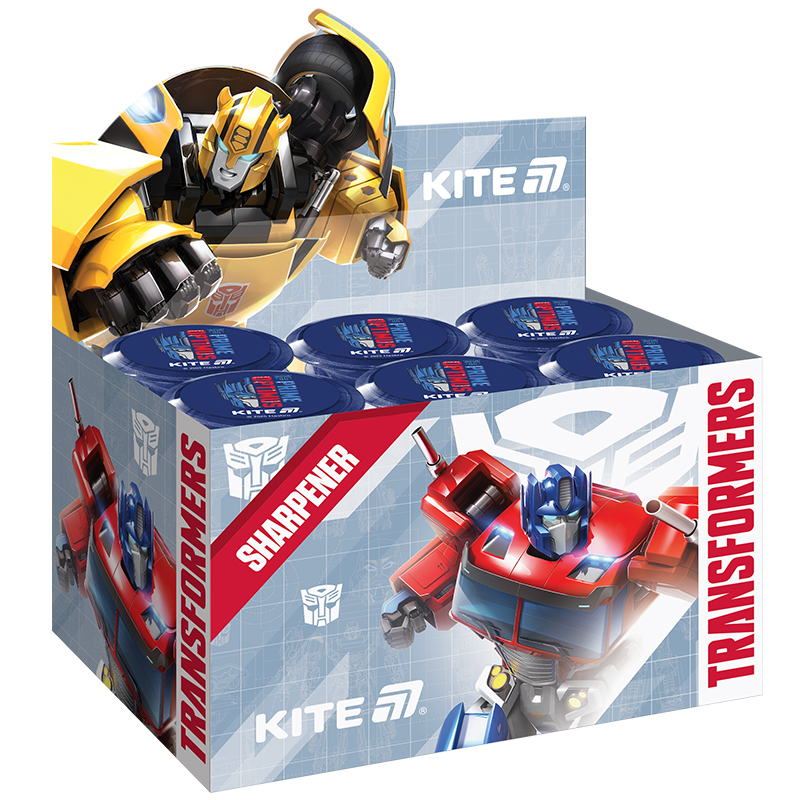 Точилка с контейнером круглая Transformers Kite - фото 3