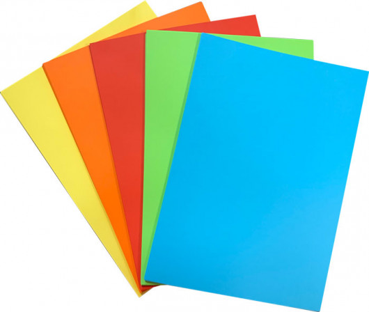 Набір паперу кольорового INTENSIVE, A4, 80г/м2, 250лист. (5 кольорів по 50 аркушів),, асорті BuroMax - фото 3