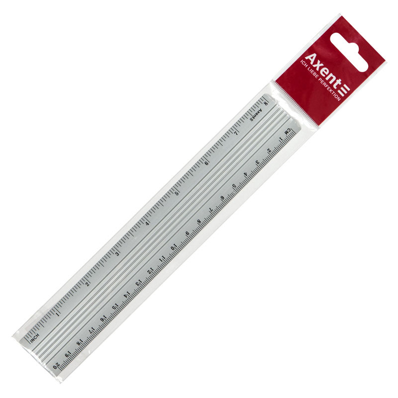 Линейка алюминиевая, 20см Axent - фото 3