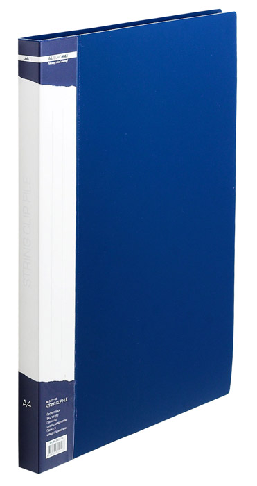 Папка со скоросшивателем и карманом 18мм., пластик, син. BuroMax - фото 4